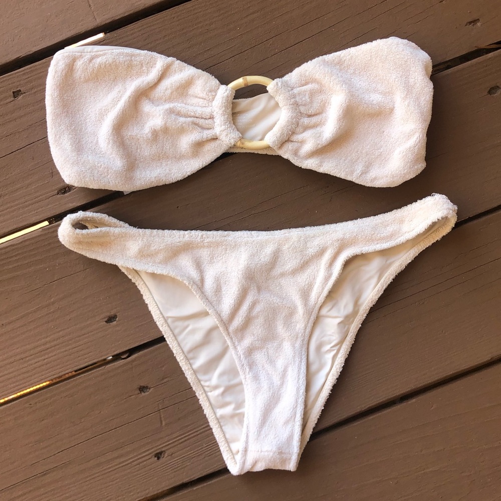 Stone Fox Swim Terry bikini Mari top, Lou bottom SET
